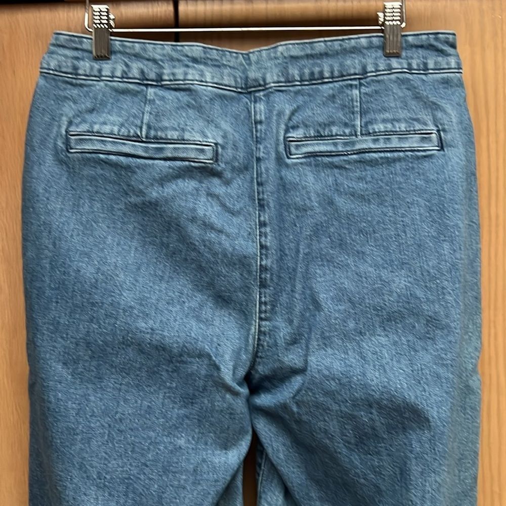 J Crew Point Sur Wide Leg Crop High Rise Jeans, Size 31 - Picture 7 of 9